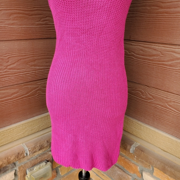 Fuchsia Pink Women's Size Small Sweater Dress Sleeveless Size Small NWOT - Picture 9 of 14